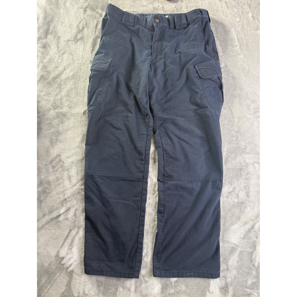 5.11 Tactical Stryke Pants Mens 30x30 Navy Blue Ripstop Cargo Work Trousers
